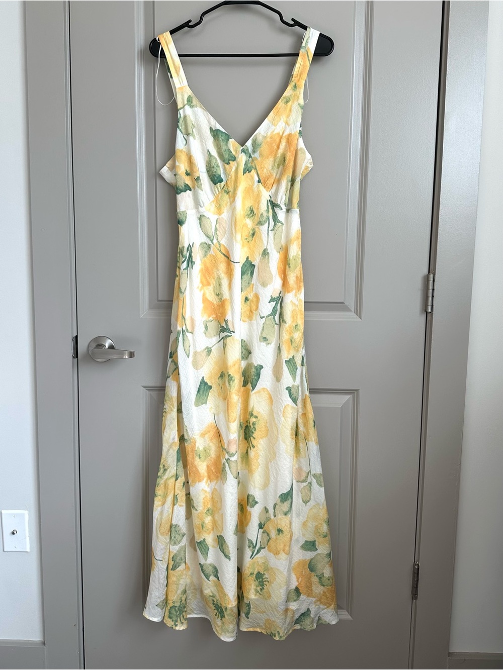 Yellow Floral Maxi Dress